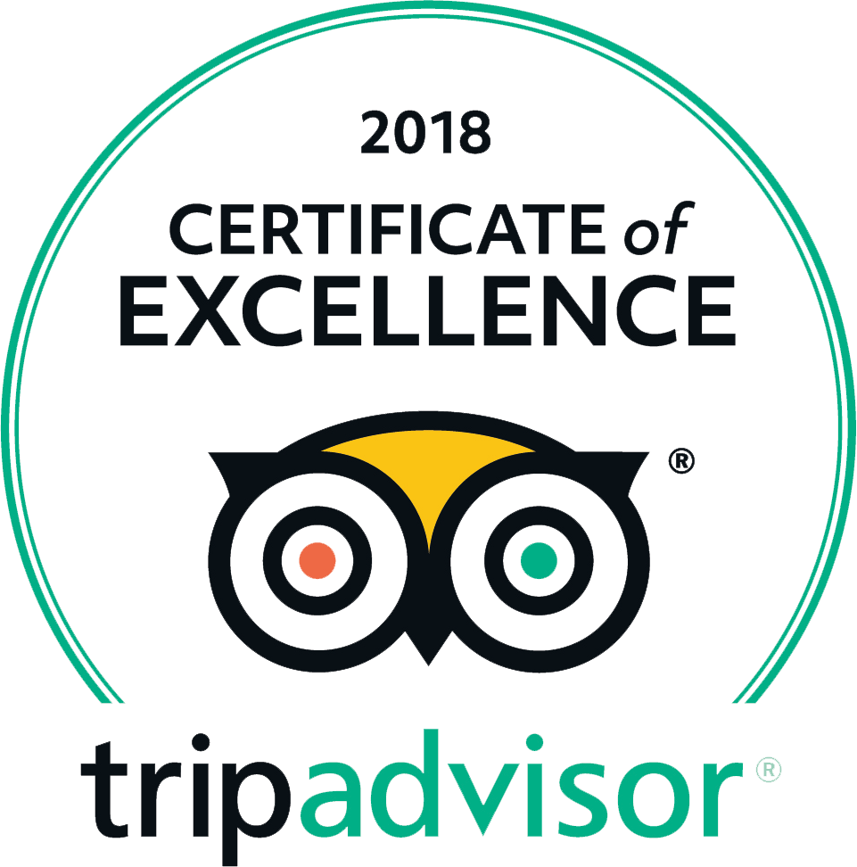 TripAdvisor Certificate of Excellence 2018